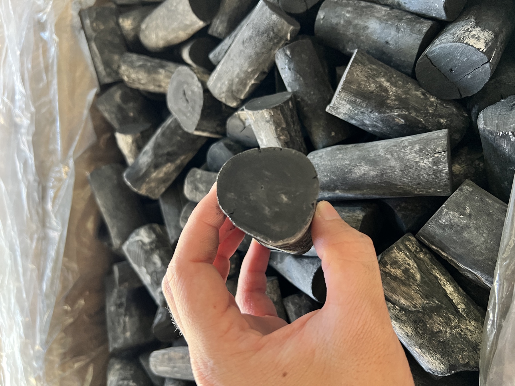 Actual Vietnamese eucalyptus white charcoal product evidence